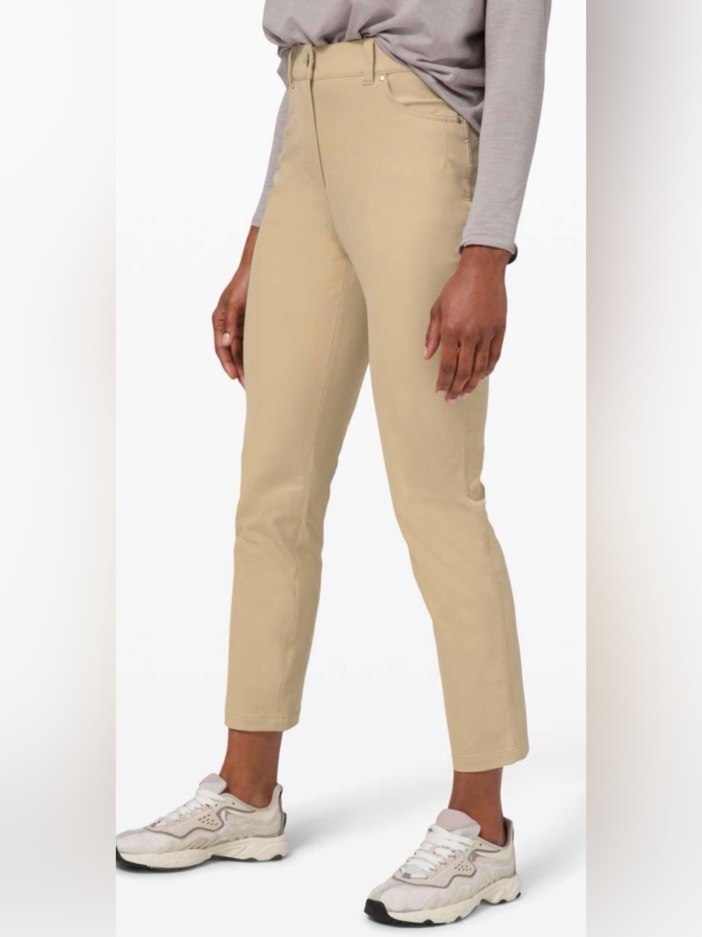 Lululemon City Sleek 5 Pocket 7/8 Pant Trench Khaki Size 4